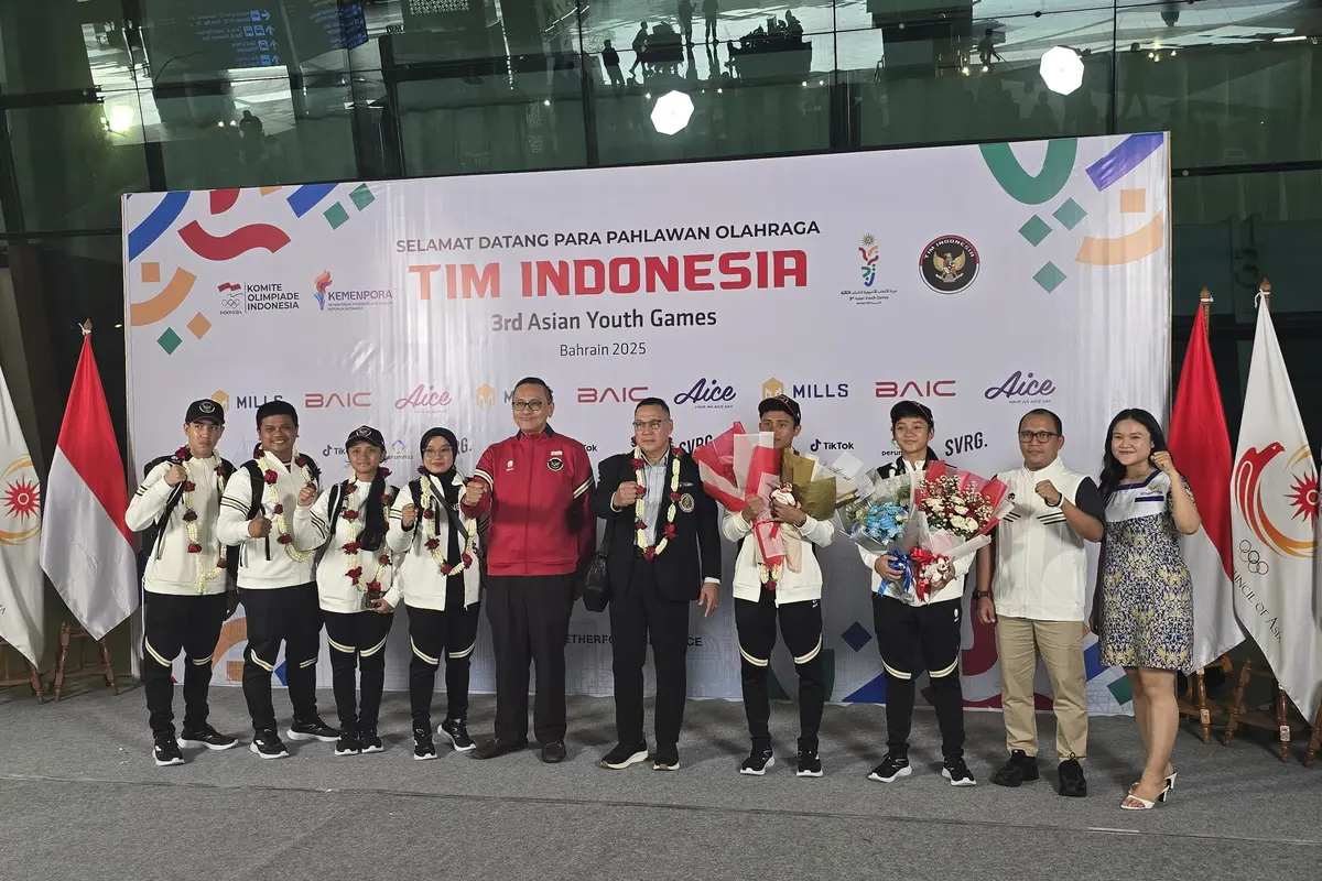 Kepulangan atlet pencak silat Indonesia dari Asian Youth Games 2025