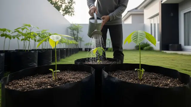 cara tanam porang di polybag