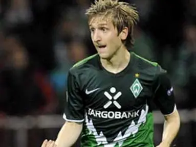 Aksi gelandang Werder Bremen Marko Marin di laga pertama penyisihan Grup A Liga Champions lawan Tottenham Hotspur di Weserstadion, 14 September 2010. Skor 2-2. AFP PHOTO / FABIAN BIMMER 