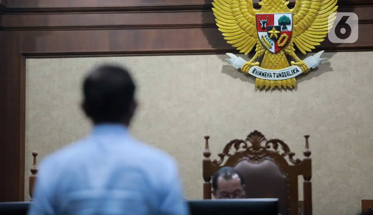 Usai mendengar vonis, tim penasihat hukum Johnny G. Plate langsung menyatakan banding. (Liputan6.com/Herman Zakharia)