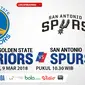 Jadwal NBA, Golden State Warriors Vs San Antonio Spurs. (Bola.com/Dody Iryawan)