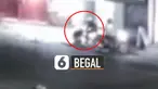 Terekam kamera Cctv aksi begal serang remaja saat berjalan di pinggir jalan.