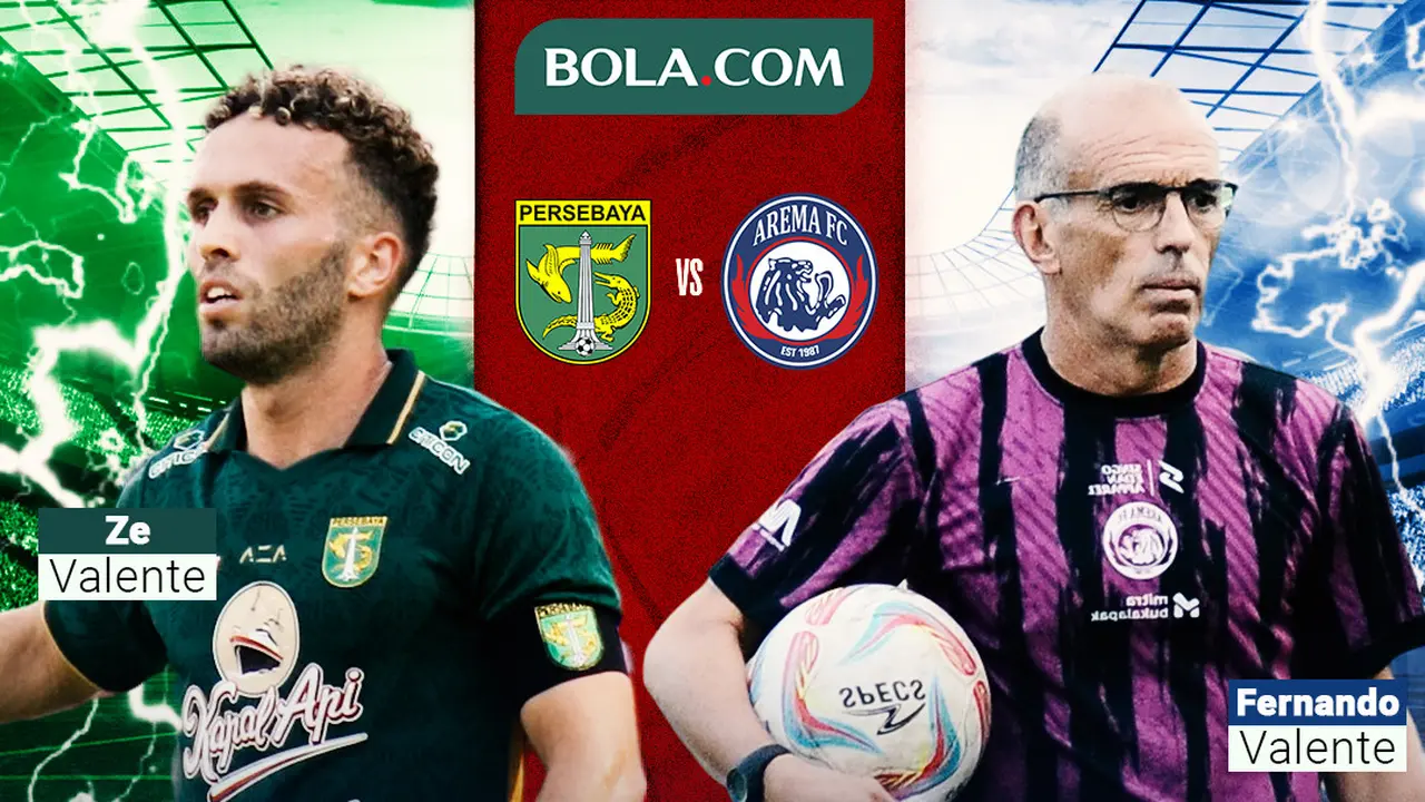 BRI Liga 1 - Duel Ze Valente Vs Fernando Valente - Persebaya Surabaya Vs Arema FC