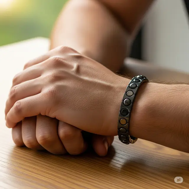 Ilustrasi Gelang Magnetik (Image by Gemini AI)