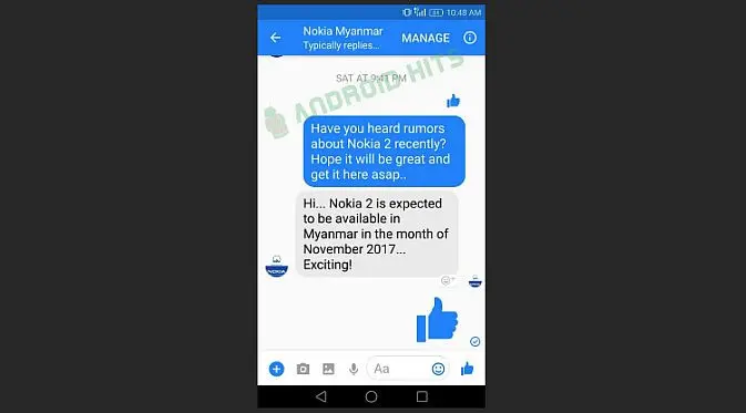 Menurut laporan, Nokia 2 akan meluncur pada November 2017 (Foto: Phone Arena)
