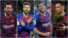 Akademi Barcelona banyak menghasilkan pemain bintang bertalenta di dunia sepak bola. Lionel Messi menjadi salah satu hasil akademi Barcelona dan masih setia bersama Blaugrana. Berikut 5 pemain jebolan akademi Barcelona yang Masih Setia di Camp Nou. (kolase foto AFP)