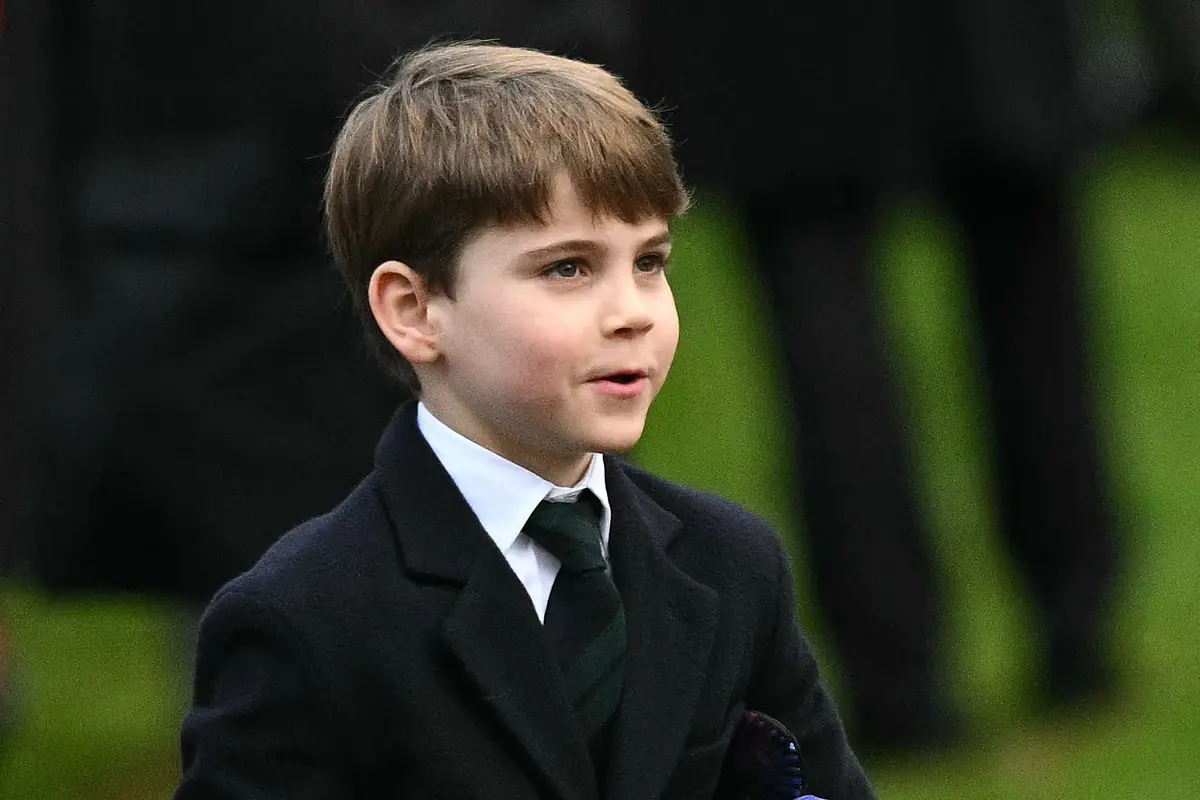 Pangeran Louis dalam Misa Natal 2024. (Oli SCARFF / AFP)