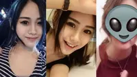 Wanita cantik yang dikenal sebagai selebriti internet ini dicurigai telah melakukan operasi plastik sehingga wajahnya terlihat seperti alien. (Foto: online photo)