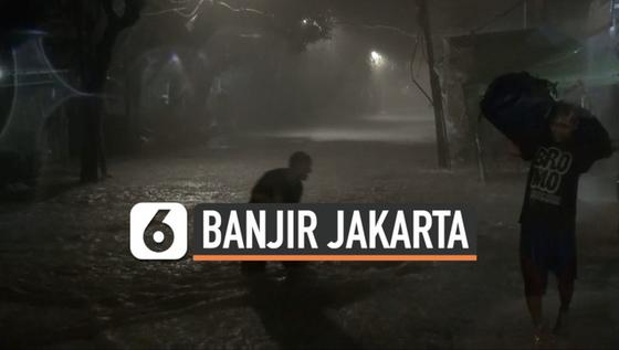 VIDEO: Banjir Satu Meter Putus Akses Jalan di Kemang Jakarta