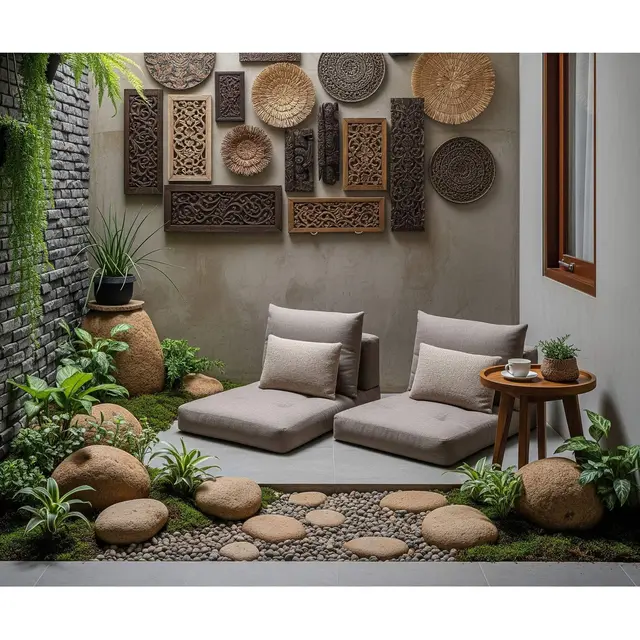 Desain Taman Kering yang Tetap Cantik Meski Jarang Disiram