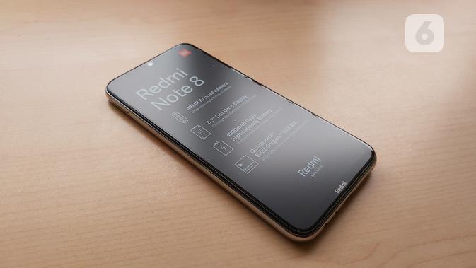 Redmi Note 8 dalam keadaan layar terkunci. Liputan6.com/Iskandar