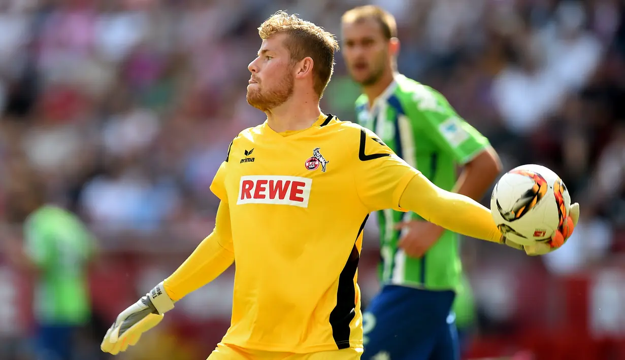 Timo Horn adalah kiper muda Jerman berusia 22 tahun. Horn menghabiskan kariernya membela FC Koln dan sudah lebih dari 133 kali tampil untuk tim senior. (AFP/Patrik Stollarz)