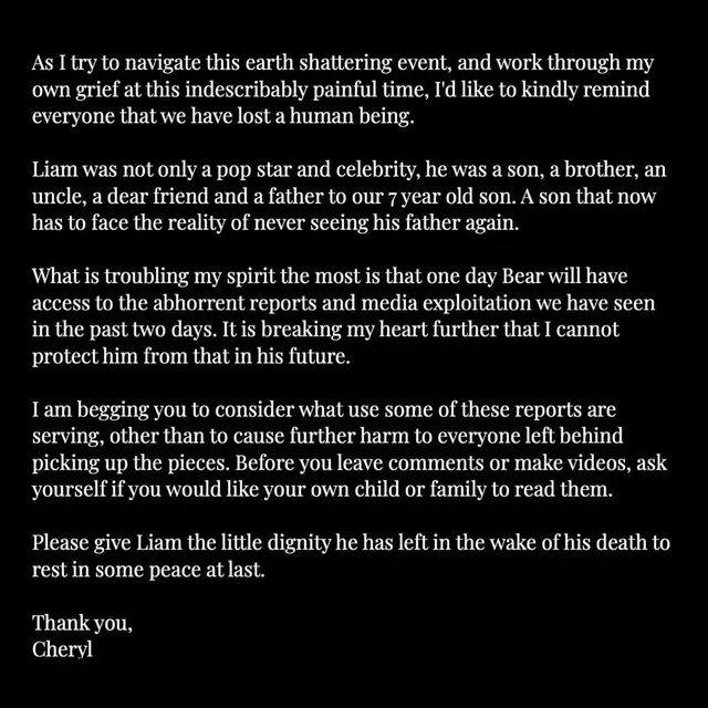 Postingan Cheryl, Mantan Liam Payne Kembali Ramai Kenang Sosok Ayah dari Bear
