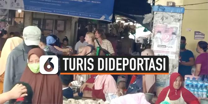 VIDEO: Viral Ngamen di Pasar, Turis Rusia Ini Dideportasi