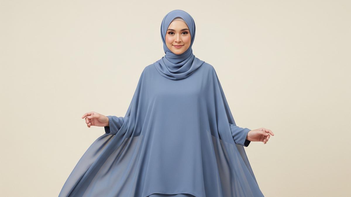 ⁠Tips Memilih Gamis Pesta Muslimah Agar Perut Tidak Terlihat Buncit