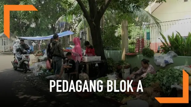 VIDEO: Pasar Terbakar, Pedagang Blok A Berjualan di Trotoar