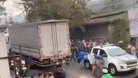 Detik-detik Perempuan Tewas Terlindas Truk di Jalan Raya Sukabumi-Bogor