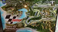 Gambar sirkuit Mandalika untuk MotoGP 2021. (Liputan6.com/Dinny Mutiah)