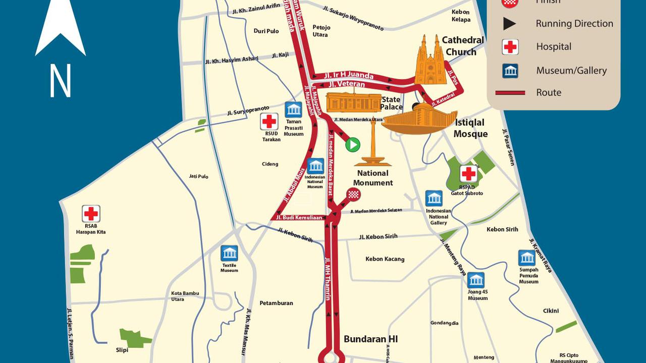 Rute Jakarta Marathon 2015