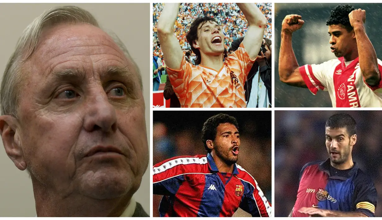 Johan Cruyff tak hanya piawai mengolah si kulit bundar, legenda sepak bola dunia ini ternyata juga mahir memoles pesepak bola untuk menjadi bintang. Berikut 10 bintang top dunia hasil didikan pria Belanda itu selama karier kepelatihannya.