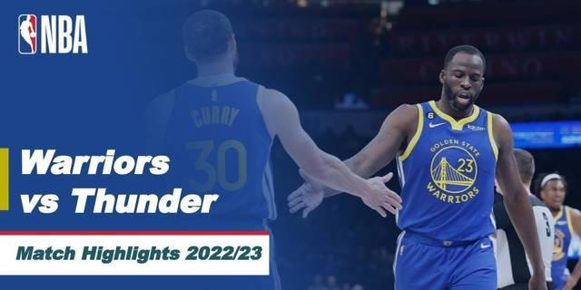 VIDEO: Highlights NBA, Steph Curry Bawa Golden State Warriors Kalahkan Oklahoma City Thunder 128-120