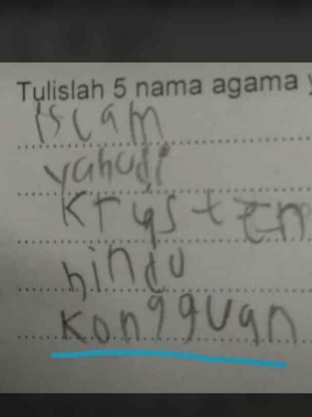 10 Soal dan Jawaban Aneh Menurut Netizen Ini Bikin Tepuk Jidat