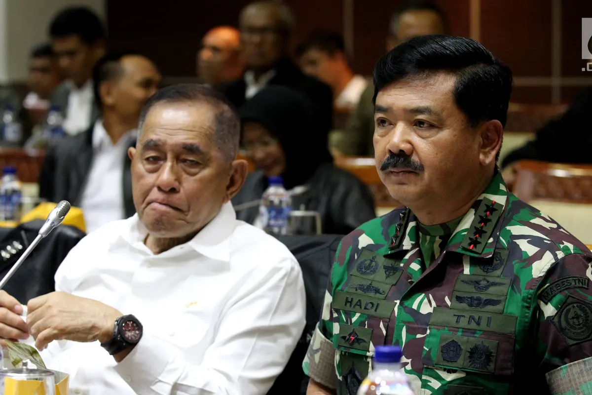 Menhan dan Panglima TNI Bahas Anggaran Bersama DPR