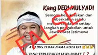 Cek Fakta: Tidak Benar Dedi Mulyadi Bagi Hadiah dengan Tebak Nama Kota