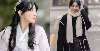 Lihat di sini beberapa potret gaya OOTD Hesti Purwadinata yang bak warlok ketika di Korea Selatan.