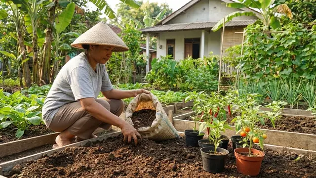 Memanfaatkan Kotoran Ayam untuk Kebun Rumahan