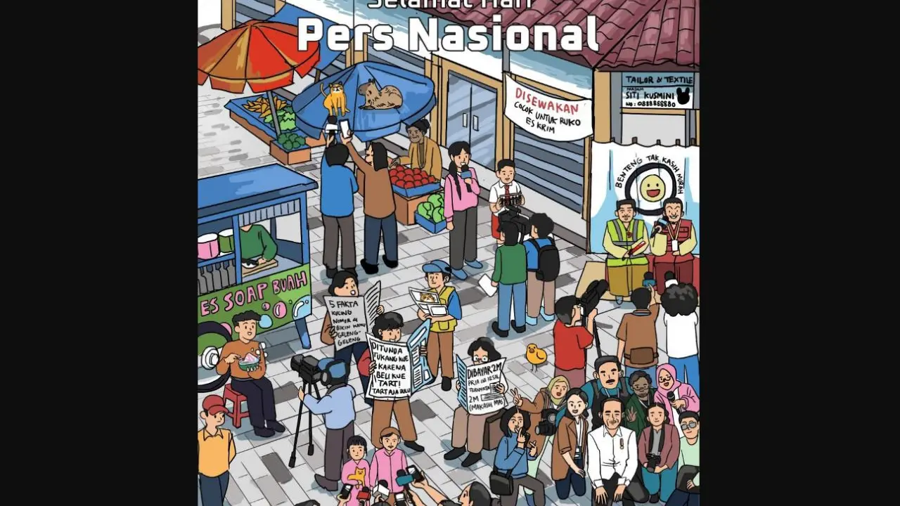 Unggahan di akun sosial media Presiden Joko Widodo atau Jokowi mengucapkan Selamat Hari Pers Nasional 2023.