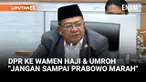 Komisi VIII DPR melakukan rapat dengan Menteri Haji dan Umroh, membahas permasalahan biaya haji dan umroh, Senin (27/10).