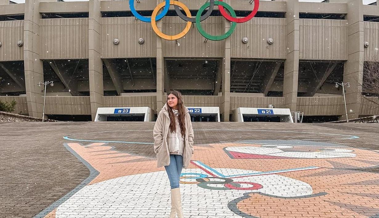 <p>Bahkan, ibu satu anak ini juga turut berkunjung ke Olympic Stadium Seoul. Stadion ini juga pernah dikunjungi oleh BTS sebagai lokasi syuting variety show mereka. (Liputan6.com/IG/@audimarissa)</p>