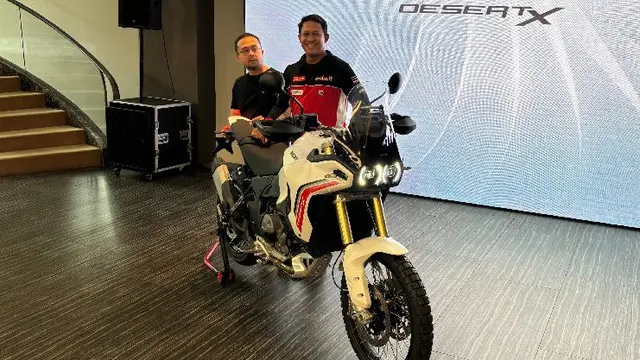 Ducati DesertX V2 Mengaspal di Indonesia, Harga Belum Terungkap (Arief A/Liputan6.com)