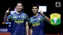 Ini menjadi final pertama bagi Sabar Karyaman Gutama/Moh Reza Pahlevi Isfahani di turnamen BWF Super 1000. (Liputan6.com/Helmi Fithriansyah)