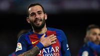 Pemain Barcelona asal Spanyol, Aleix Vidal. (AFP/Lluis Gene)