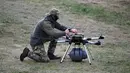Latihan ini bertujuan untuk menunjukkan hubungan pertahanan yang erat antara Moskow dan Minsk, serta kekuatan militer Rusia. (Olesya KURPYAYEVA/AFP)