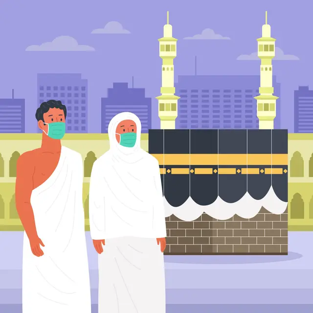Ilustrasi jemaah haji