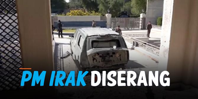 VIDEO: PM Irak Coba Dibunuh, Rumahnya Diserang Tiga Drone
