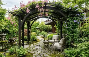 8 Inspirasi Pergola Kayu yang Cocok Ditanami Tanaman Rambat, Perpaduan Estetik dan Fungsional