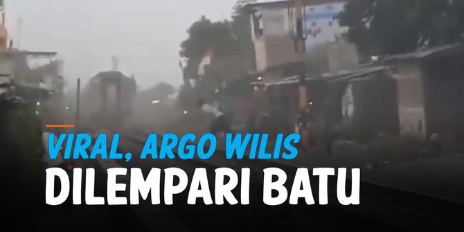 VIDEO: Viral, Argo Wilis Dilempari Batu Saat Melintas di Bandung