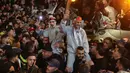 Sebelumnya, pada Kamis (30/1/2025) waktu setempat, Israel membebaskan 110 tahanan Palestina. (Ahmad GHARABLI/AFP)