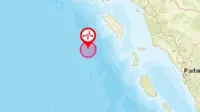 Gempa Magnitudo 7,2 di Nias. (Liputan6.com/ BNPB)