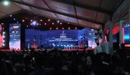 Pj Gubernur Jakarta Heru Budi Hartono menghadiri acara pembukaan Jakarta Fair 2024 di JIExpo, Kemayoran, Jakarta Pusat. (Liputan6.com/Winda Nelfira)