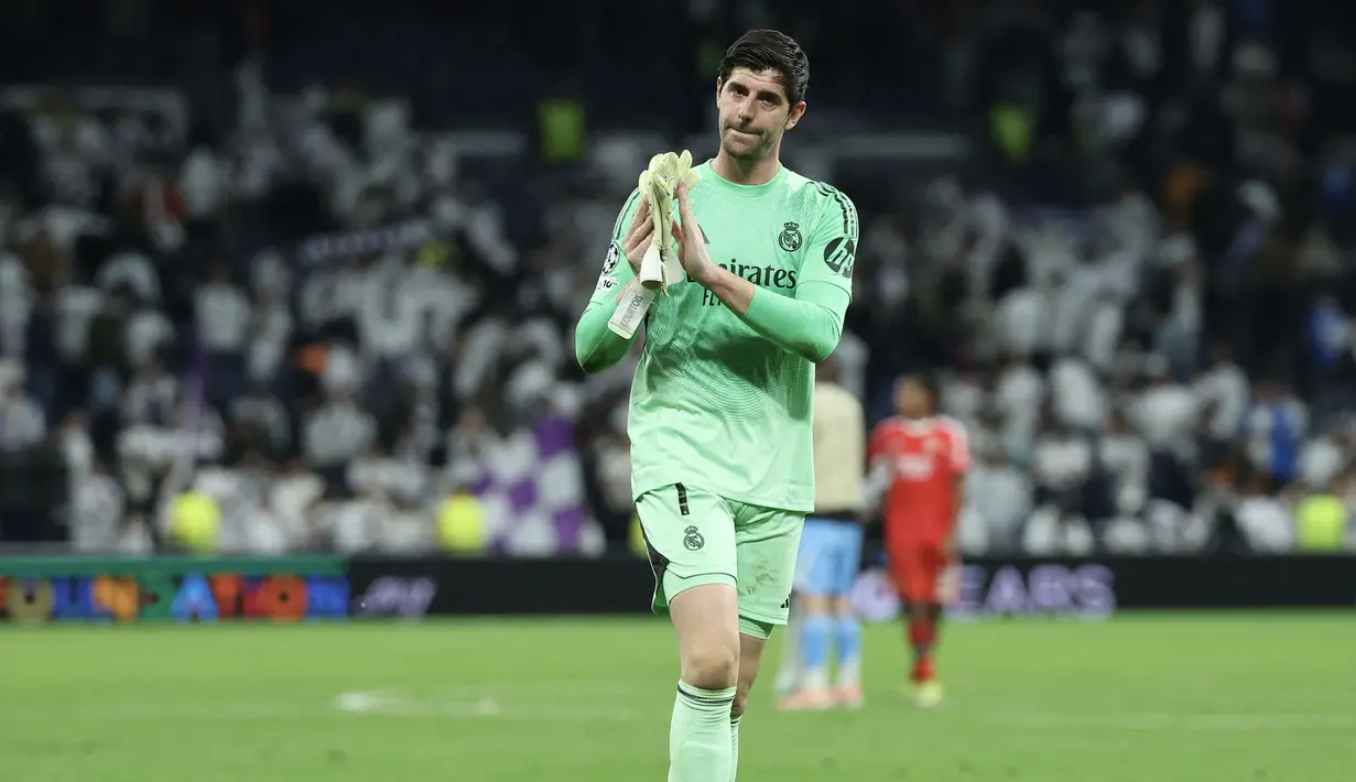 Real Madrid melaju ke babak 16 besar dan akan bertemu dengan Sporting atau Manchester City sebagai lawan mereka. (AFP/Pierre-Philippe Marcou)