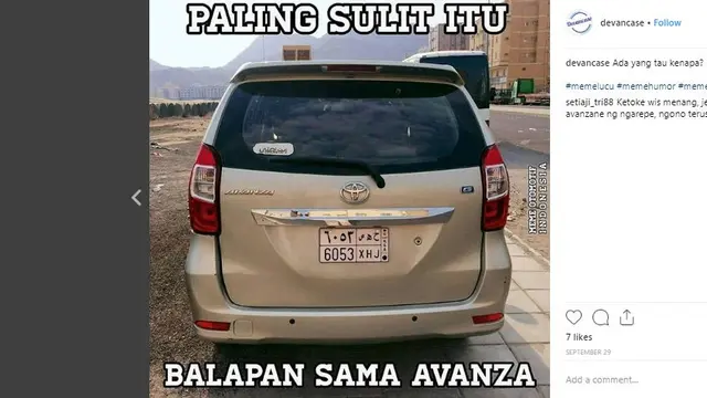 Berbagai hal bisa dijadikan Meme menarik, tidak terkecuali yang berkaitan dengan otomotif.