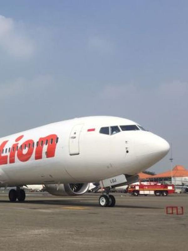 Boeing 737 MAX-8 pertama di Indonesia yang dioperasikan oleh Lion Air.