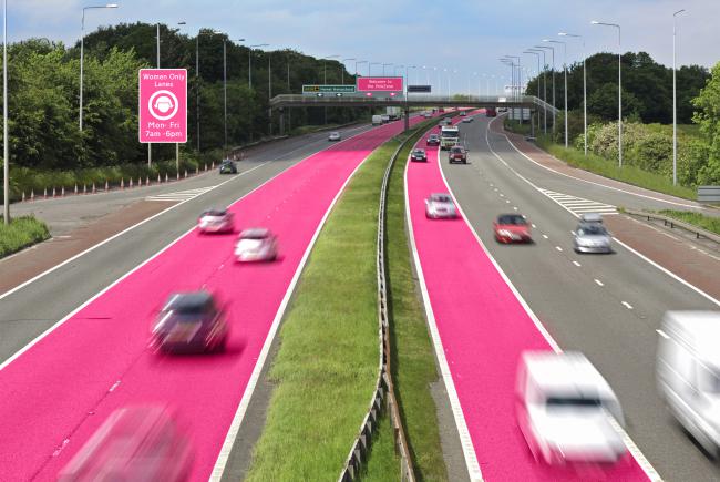 Ilustrasi Pink zone di jalan raya| copyright Metro.co.uk