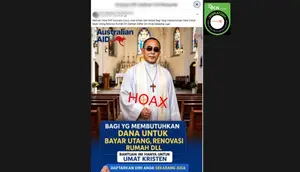 Cek Fakta: Hoaks Ketum PGI Sampaikan Bantuan Dana DAP Australia untuk Kristen-Katolik