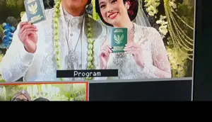Potret Akad Nikah Andre Taulany dan Amanda Rigby Beredar di Media Sosial